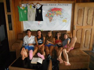 Students in the Turrialba Hostel