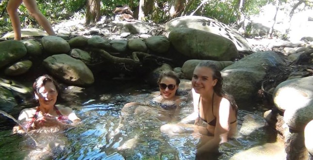 soakin up the hot springs in Boquete, Panama