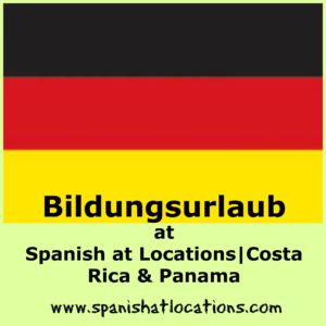 Logo with German flag and text