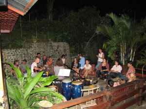 Live music outdoor party in Costa Rica