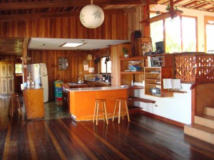 Hostel kitchen in Turrialba